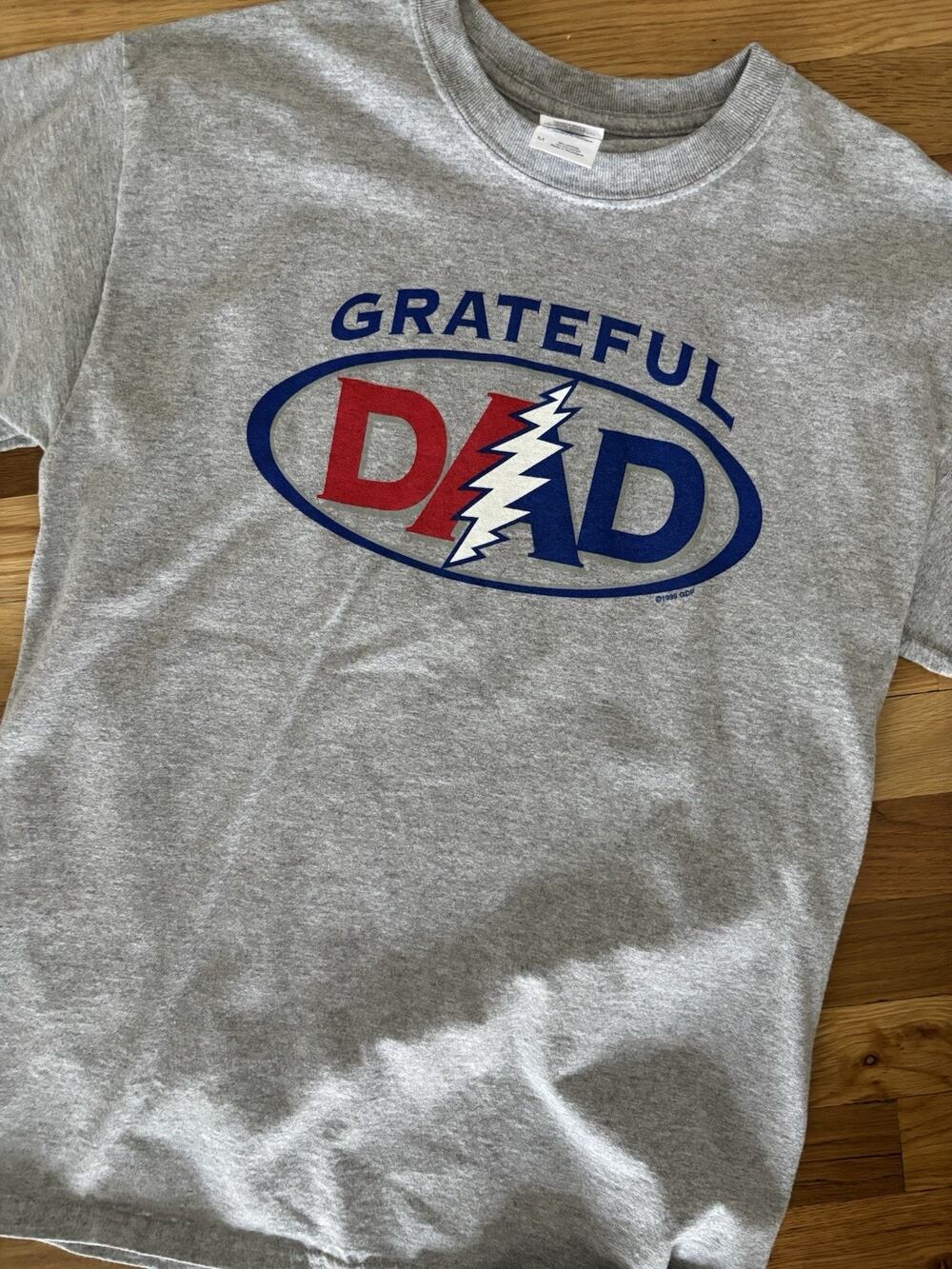 Vintage Grateful Dead Dad Shirt Gray Medium Father’s Tshirt